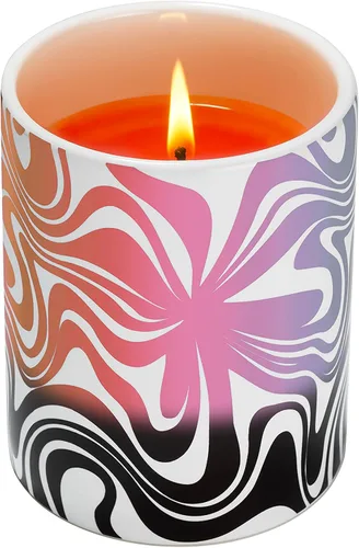 Vista 6 de Glo Zone Vela perfumada de cerámica que cambia de color lento, 12 oz - Vibin' Green
