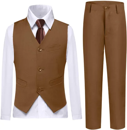Vista 113 de Conjunto de chaleco para niños, trajes formales, trajes de boda, ropa de vestir