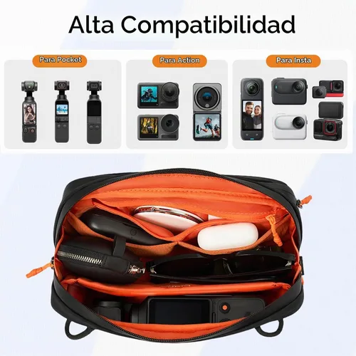 Vista 3 de ULANZI YY08 Bolsa de transporte para DJI Osmo Pocket 3 Pocket 4 Splash proof