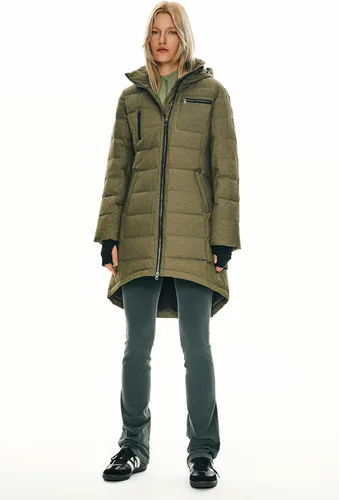 Vista 33 de Orolay - Chaqueta de plumón para mujer, abrigo de longitud media