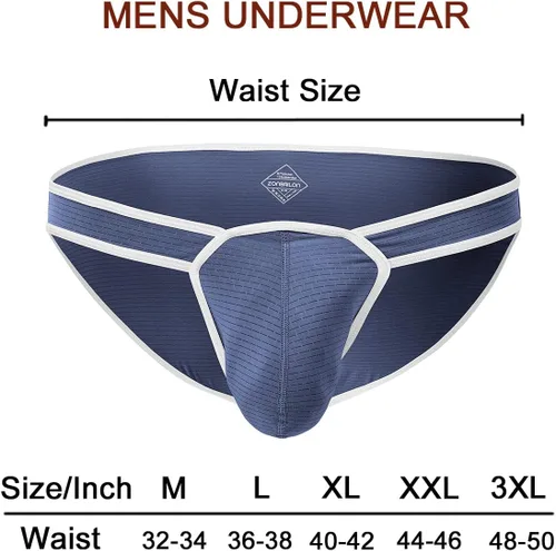 Vista 6 de ZONBAILON Ropa interior para hombre, bolsa elástica, sexy, de tiro bajo, con aumento de abultamiento