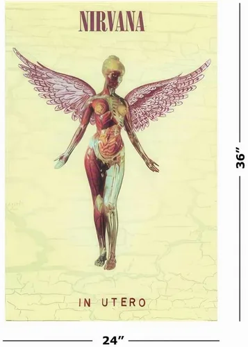 Vista 2 de Nirvana - Póster musical (In Utero - Portada del álbum) (Tamaño: 24" x 36")