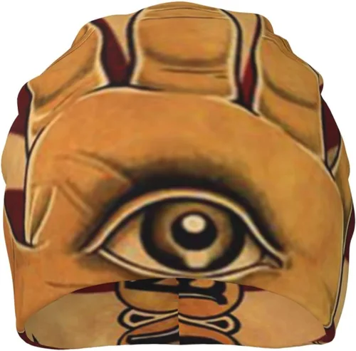 Vista 2 de Gorro holgado de punto de calavera para mujeres y hombres