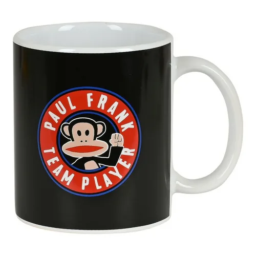 Vista 2 de Taza Mug Paul Frank Team player Cerámica Negro (350 ml)