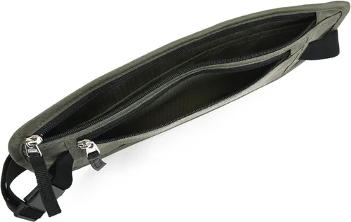 Vista 83 de DAITET Cinturón de dinero, soporte para pasaporte, cartera de viaje oculta segura con bloqueo RFID, riñonera encubierta (negro), Negro, Rfid
