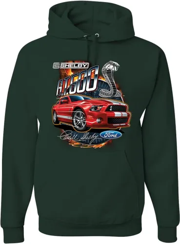 Vista 34 de Wild Bobby Shelby GT500 Cobra - Sudadera con capucha con diseño oficial de Ford Motors Cars and Trucks