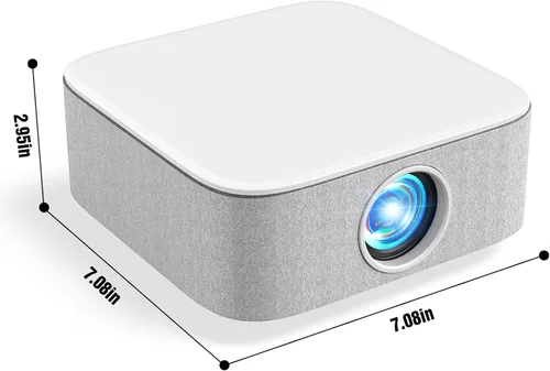Vista 8 de Mini proyector portátil con enfoque eléctrico, proyector NICPOW Full HD 1080P, proyector de películas Bluetooth con Keystone automático, Bluetooth