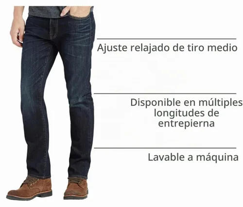 Vista 4 de Lucky Brand 410 Athletic Fit Jeans en Negro Enjuague