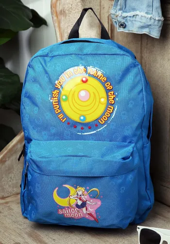 Vista 2 de Mochila Sailor Moon - Patrón de marinero, Azul, Moderno