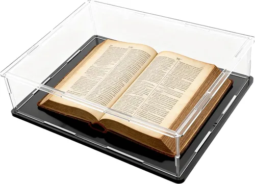 Vista 22 de Vitrina de acrílico completamente ensamblada, caja de acrílico transparente de 4 pulgadas para exhibición de coleccionables, vitrina de vidrio