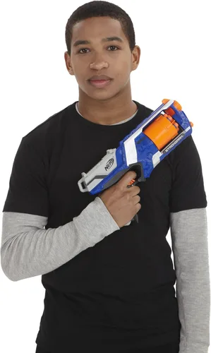 Vista 6 de Nerf N Strike Elite Strongarm Blaster de Juguete con Barril Rotatorio (Exclusivo de Amazon)