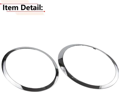 Vista 5 de RLB-HILON Anillo de ajuste para faros delanteros compatible con MINI Cooper R55 R56 R57 R58 R59 2007 2008 2009 2010 2011 2012 2013 2014 2015 Año, 1