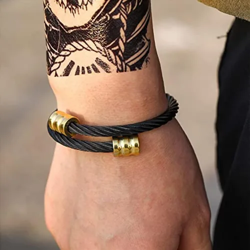 Vista 7 de YEGE Brazalete de titanio Crainoc de 3 piezas, brazalete de Osimio Crainoc Titaniumion, pulsera de Crainoc, brazalete de crainoc Pro
