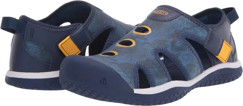 Vista 7 de KEEN Sandalias Stingray para niños, color rojo