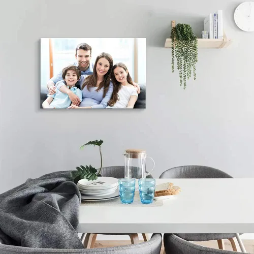 Vista 3 de Signford, impresiones en lienzo a medida, póster personalizado de viaje, arte de pared con tus fotos en marco de madera