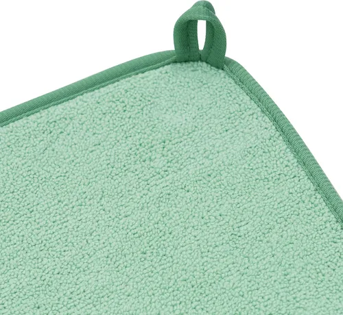 Vista 6 de FRESHMINT - Juego de 2 alfombrillas para secar platos, 14 x 17 pulgadas, color verde claro Secado rápido, ultra absorbente, microfibra, lavable
