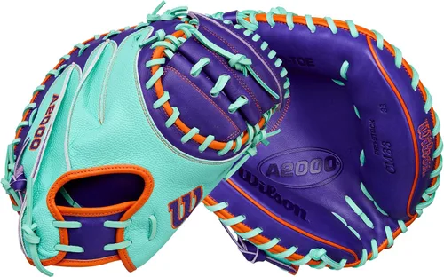 Vista 11 de Wilson Guantes de béisbol A2000® para invierno 2025 Rubio/Real/Amarillo
