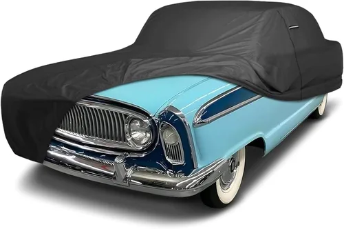Vista 24 de iCarCover Funda de automóvil personalizada de alta calidad para AMC Ambassador 1965-1973, resistente, impermeable, para todo tipo de clima, lluvia