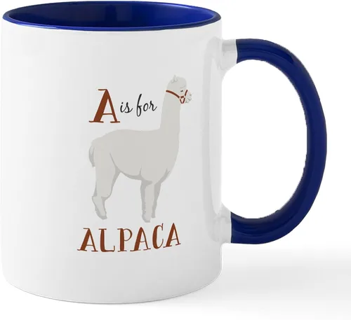 Vista 8 de CafePress 100% Alpaca Mugs Taza de café de cerámica de 11 oz (11.0 fl oz)