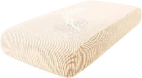Vista 105 de Fundas impermeables para sofá seccional, fundas de cojín antideslizantes para sofá Ajuste seccional en forma de L, tela jacquard elástica, parte