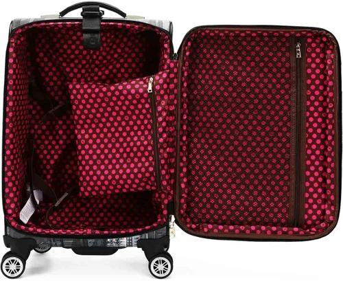 Vista 8 de Nicole Lee Impreso de viaje de moda de 20 pulgadas para equipaje de transporte