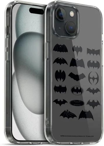 Vista 177 de Head Case Designs Funda de gel con licencia oficial de Batman DC Comics Bat Signal Logos [protección de grado militar] compatible con Apple iPhone 7