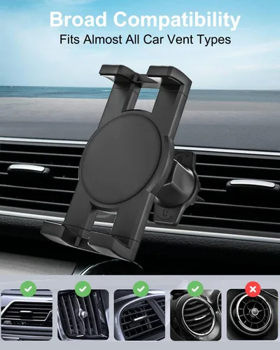 Vista 7 de Soporte de tableta de ventilación de automóvil para teléfono y iPad de 4.7 a 13 pulgadas, soporte para tableta de ventilación de automóvil con clip