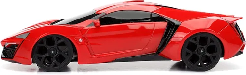 Vista 6 de Jada Fast & Furious 7.5" Lykan Hypersport - Coche de control remoto RC con 2.4GHz, juguetes para niños y adultos Supra
