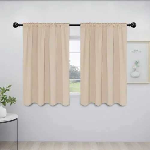 Vista 91 de Easy-Going - Cortinas opacas con bolsillo para varilla para dormitorio, cortinas de ventana para oscurecer la habitación para sala de estar