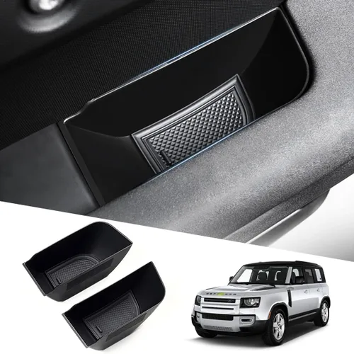 Vista 8 de Karltys Organizador Oculto de Consola Central para Accesorios Land Rover Defender Defender 90 110 130 2020-2025 2026 Caja de Almacenamiento Oculta