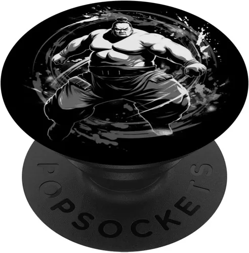 Vista 6 de Sumo Wrestler Japan Sumo Fighter Wrestling Japanese Vintage PopSockets MagSafe PopGrip para iPhone