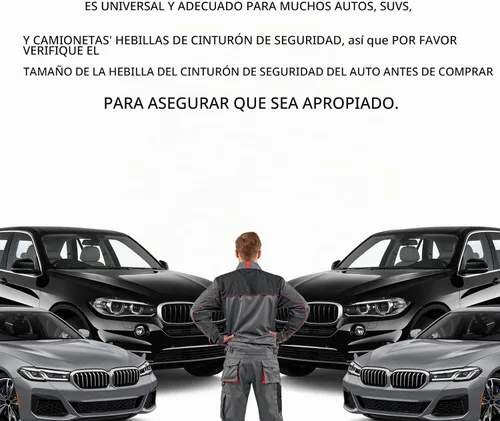 Vista 6 de 2 piezas de soporte para hebilla de cinturón de seguridad, hebilla de cinturón de seguridad trasera de silicona para automóvil con refuerzo para un