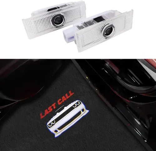 Vista 14 de 2 piezas de luces para puerta de auto con logotipo no desteñido Compatibles con Challenger 2015-presente, lámparas de proyección de luz LED