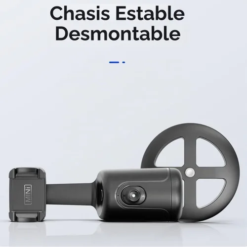 Vista 9 de Smart 360° Auto Face Tracking Gimbal Desktop Selfie Stabilizer Robot Camaraman con lente ajustable Base estable Soporte de teléfono para Smartphone