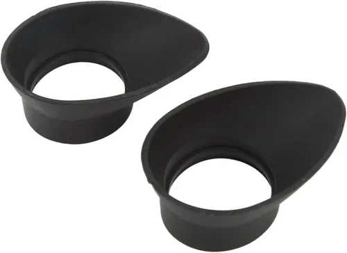 Vista 7 de Copas binoculares, 2 copas oculares de goma protector de cubierta de ocular de 1.063 in de diámetro interior plegable de goma binocular protectores