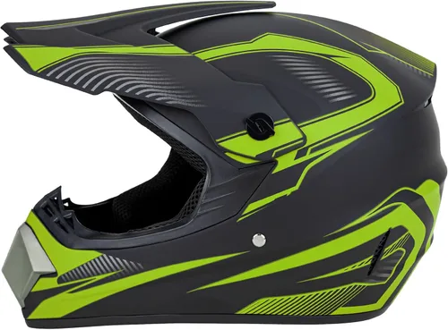 Vista 5 de CARTMAN Adult Full Face Motorcycle Helmet, DOT Approved Dirt Bike Helmet, Matte Black and Red for Offroad, ATV, and Motocross