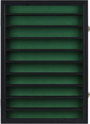 Vista 8 de DisplayGifts Estuche de exhibición de 80 pelotas de golf, soporte de pared con marco de madera maciza con 98% de protección UV, puerta acrílica