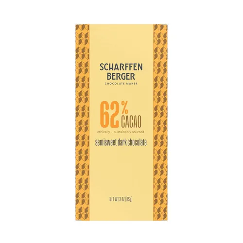 Vista 12 de Scharffen Berger Barra de Chocolate (3 onzas, paquete de 6) – Barra de chocolate negro semidulce, 62% de cacao, sin gluten, barras de chocolate