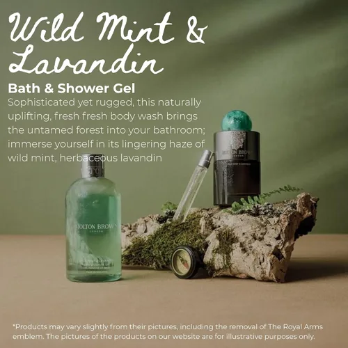 Vista 2 de Molton Brown Wild Mint & Lavandin Gel de baño de 10 onzas líquidas
