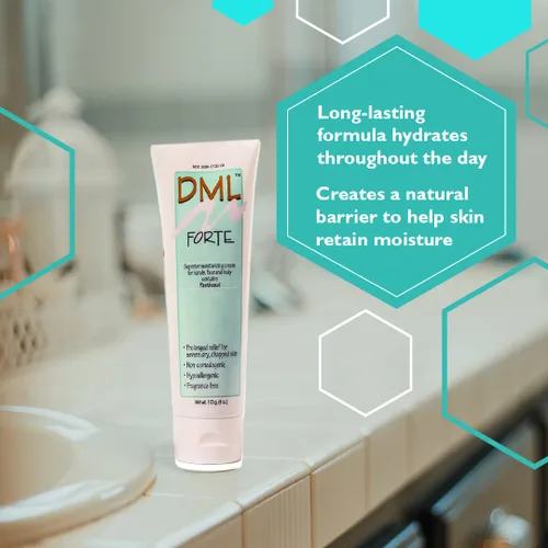 Vista 4 de DML Forte Skin Care - Hidratante de manos, cara y cuerpo súper hidratanteHidratante facial hipoalergénico para piel seca y agrietadaCrema hidratante