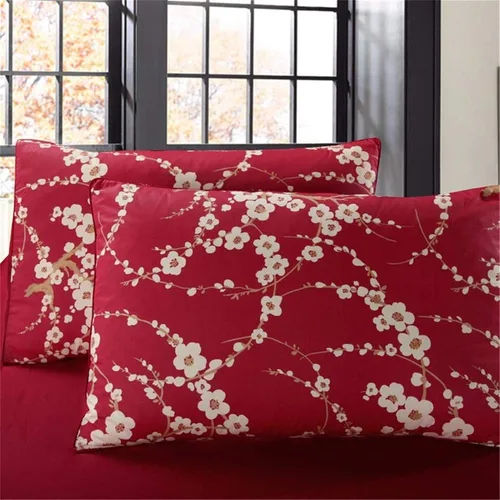Vista 131 de ABREEZE Juego de funda de edredón tamaño individual con cierre de botón, 100% algodón egipcio, juego de ropa de cama floral de granja, color rosa, 3
