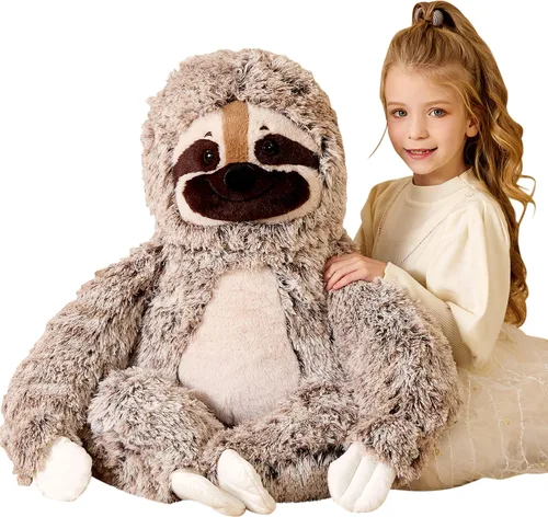 Vista 12 de EARTHSOUND Juguete de Peluche de Animal Relleno Caticornio Gato Unicornio Gigante, Juguetes Suaves Lindos Grandes Jumbo, 23 pulgadas Gran