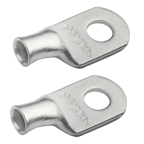 Vista 242 de SELTERM 5 piezas terminales de cable de cobre estañado 1/0 AWG perno de 1/2", extremos de cable de batería, terminales de anillo, conectores