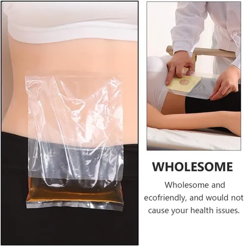 Vista 8 de EXCEART Bolsa de ostomía desechable de plástico transparente para iseostomía, bolsa de cuidado de ileostomía, bolsa de cuidado de ileostomía, 60 uds