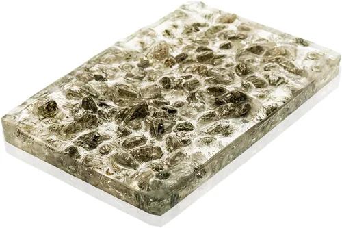 Vista 9 de Jabonera rectangular hecha a mano con piedras para decoración de ducha y baño, bandeja de jabón natural para mantener el jabón seco, accesorios