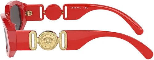 Vista 3 de Versace Niños VK 4429U 506587 Gafas de sol irregulares de plástico rojo lente gris