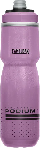 Vista 19 de CamelBak Podium Chill Bike Botella de agua aislada con compresión Negra, 24 onzas