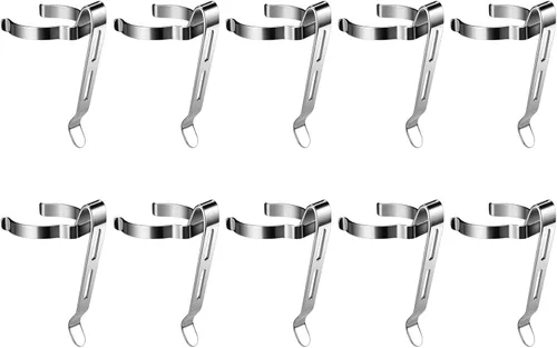 Vista 16 de Paquete de 10 linternas B101 – Clip duradero de acero inoxidable para bolígrafo y clip para tapa, cómodo de llevar B101X10