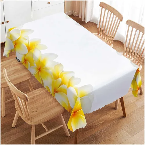 Vista 24 de Swono - Mantel de mesa con flores de cereza retro en ramo de flores de almendra, mantel decorativo para cocina, comedor, café, fiesta, banquete