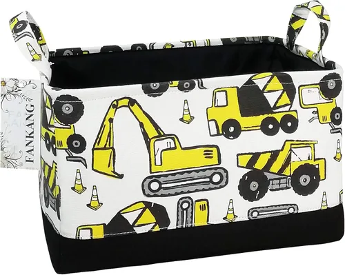 Vista 11 de Cesta rectangular de tela con estampado de dinosaurios para almacenamiento de guardería, cesta de almacenamiento, bolsa de libros, cestas de regalo